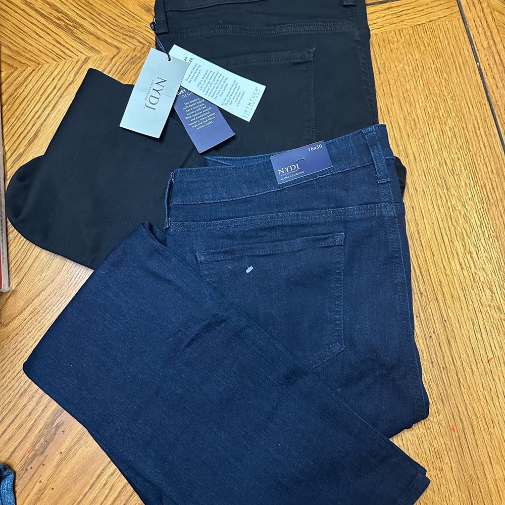NYDJ NWT Midnight Blue and Jet Black Jeans
